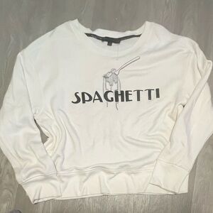 & Other Stories White Sweatshirt with Graphic Print